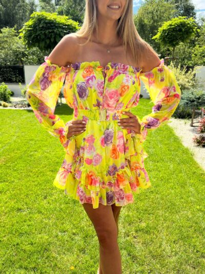 krótka sukienka hiszpanka